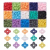 105G 15 Colors Handmade Polymer Clay Beads CLAY-YW0001-43-1