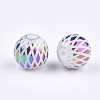 Electroplate Glass Beads EGLA-S178-07E-2