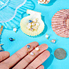 20Pcs 5 Colors Natural Cultured Freshwater Pearl  Charms PALLOY-TAC0165-6