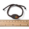 Adjustable Oval Chakra Natural Gemstone Braided Bead Bracelets BJEW-H626-02-06-5