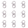 Stainless Steel Double Opening Lobster Claw Clasps STAS-CJ0011-01-8