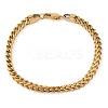 304 Stainless Steel Wheat Chain Bracelets BJEW-H508-06G-01-1