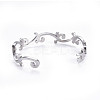 Tarnish Resistant 304 Stainless Steel Cuff Bangles BJEW-I277-02P-3