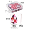 10Pcs 5 Colors PU Leather Big Pendants FIND-FS0003-75-4