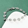 304 Stainless Steel Link Chain Bracelets for Women BJEW-Z143-26P-1