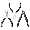 3Pcs 3 Styles Carbon Steel Jewelry Pliers Sets PT-YW0001-10-1