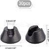 30Pc Self Adhesive Plastic Furniture Sliders AJEW-FH0001-97-2