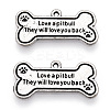 Tibetan Style Alloy Pendants TIBE-Q082-007AS-A-RS-3