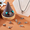 20Pcs 10 Styles Tibetan Style Alloy European Dangle Charms FIND-KS0001-30-7