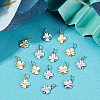 40Pcs 2 Colors Brass Charms KK-BBC0003-10-4