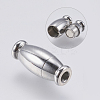 Tarnish Resistant 304 Stainless Steel Magnetic Clasps with Glue-in Ends LS-STAS-F139-080P-1