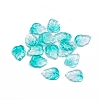 Two-Tone Transparent Glass Charms GLAA-H016-15R-1