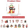 30Pcs 15 Styles Christmas Alloy Enamel Pendants XMAS-FS0001-01-4