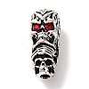 Rack Plating Tibetan Style Alloy 3 Hole Guru Beads PALLOY-F313-05AS-1