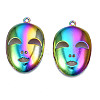 Rainbow Color Alloy Pendants PALLOY-N156-194-NR-2