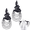1Pair Rhinestone Sewing Ornaments DIY-NB0014-65B-1