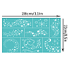 Self-Adhesive Silk Screen Printing Stencil X1-DIY-WH0338-305-2