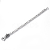 Men's Alloy Cable Chain Bracelets X-BJEW-T014-03-2