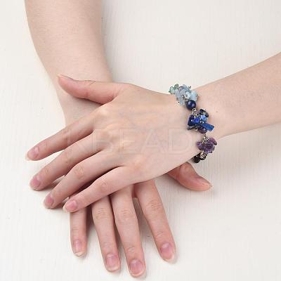 Chakra Gemstone Bracelets BJEW-JB02289-1