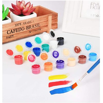 3ml 6 box Plastic Empty Paint Palette TOOL-PH0016-56-WH-1