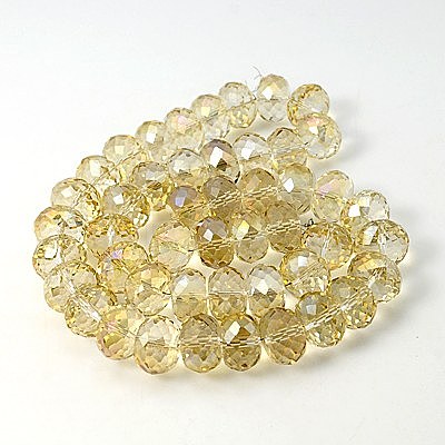 Electorplated Glass Beads EGLA-E005-07-1