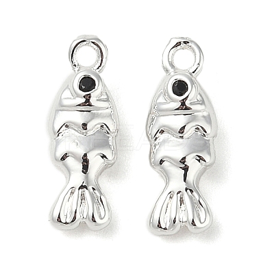 Brass Micro Pave Cubic Zirconia Pendants KK-U045-14S-1