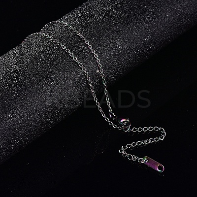 304 Stianless Steel Cable Chain Bracelet Making STAS-CJ0001-135M-1