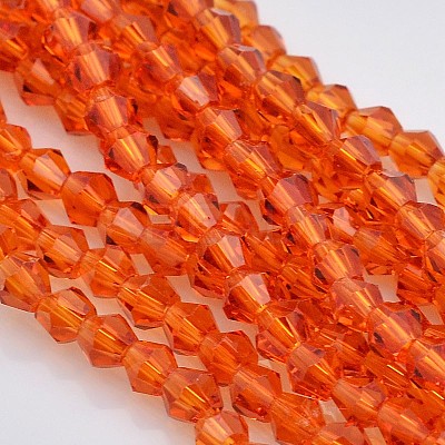 Faceted Bicone Glass Beads Strands LS-EGLA-P017-4mm-06-1