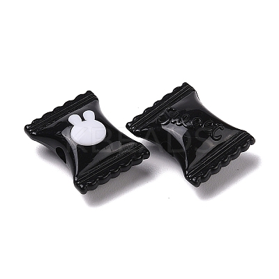 Two-tone Acrylic Beads OACR-U003-15-1