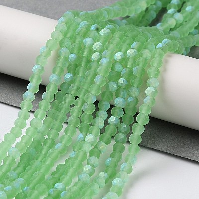 Imitation Jade Glass Beads Strands EGLA-YW0003-19B-08-1