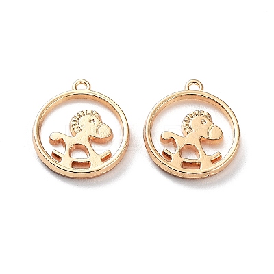 Rack Plating Alloy Resin Imitation Shell Pendants FIND-E043-09KCG-1