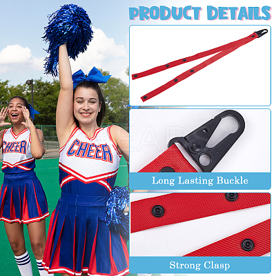 1Pc Polyester Pom Pom Holder Straps for Cheerleading Accessories AJEW-CN0003-09-1
