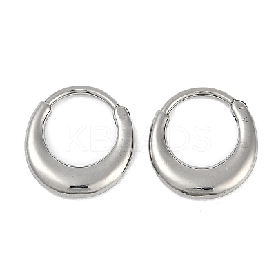 316 Surgical Stainless Steel Hoop Earrings EJEW-G416-42C-P-1