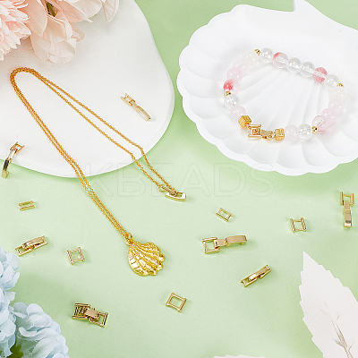 12Pcs 4 Styles Eco-Friendly Brass Watch Band Clasps KK-SC0004-09-1