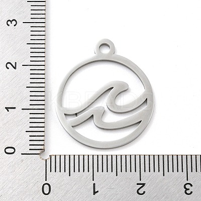 Non-Tarnish 304 Stainless Steel Pendants STAS-B056-26P-01-1