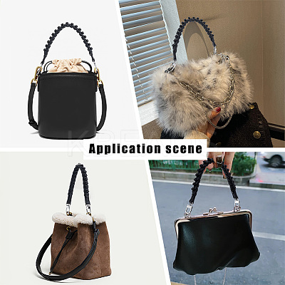 Imitation Leather Braided Bag Handles DIY-WH0374-30-1