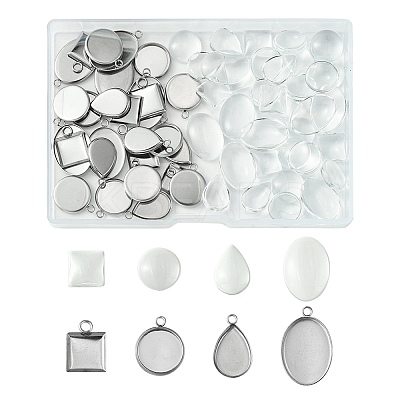 DIY Blank Pendant Making Kit DIY-FS0005-50-1