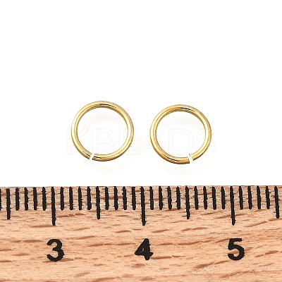 Brass Open Jump Rings KK-B147-03G-G-1