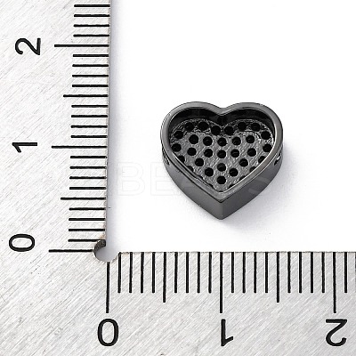 Brass Cubic Zirconia Beads KK-S510-41B-1