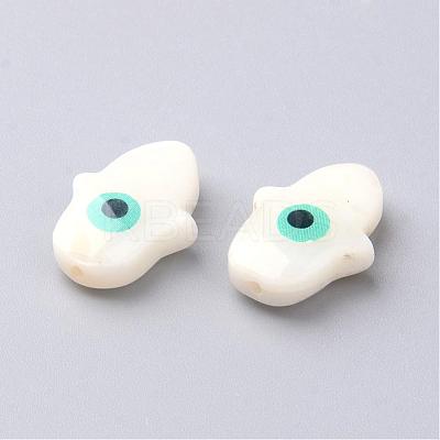 Natural Palm Freshwater Shell Beads SHEL-F001-33-1