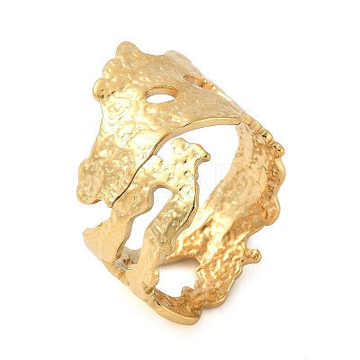 304 Stainless Steel Open Cuff Rings for Women LS-RJEW-U060-01I-G-1