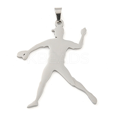 Non-Tarnish 304 Stainless Steel Pendants STAS-Z076-16P-1