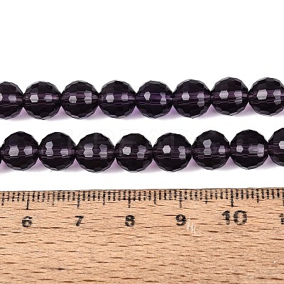 Transparent Glass Bead Strands GLAA-R095-8mm-40-1