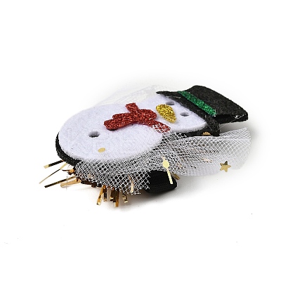Christmas Theme Glitter Felt Fabric Alligator Hair Clip LS-PHAR-U002-01B-1