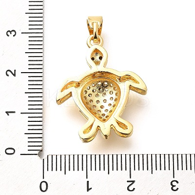 Brass Micro Pave Cubic Zirconia Pendants KK-G519-18G-05-1