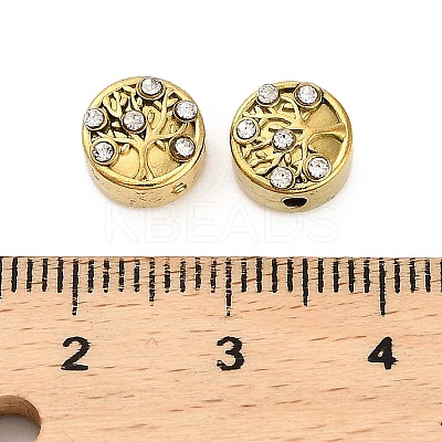 304 Stainless Steel Rhinestone Bead STAS-U047-14G-1