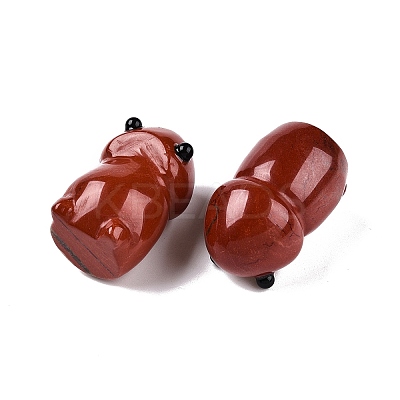 Natural Red Jasper Monster Figurines DJEW-N003-01F-1