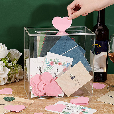 Rectangle Acrylic Wedding Card Box CON-OC0001-58-1