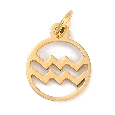 Ion Plating(IP) 304 Stainless Steel Charms STAS-R135-05G-11-1