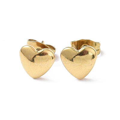Ion Plating(IP) 304 Stainless Steel Stud Earring EJEW-I285-15G-1